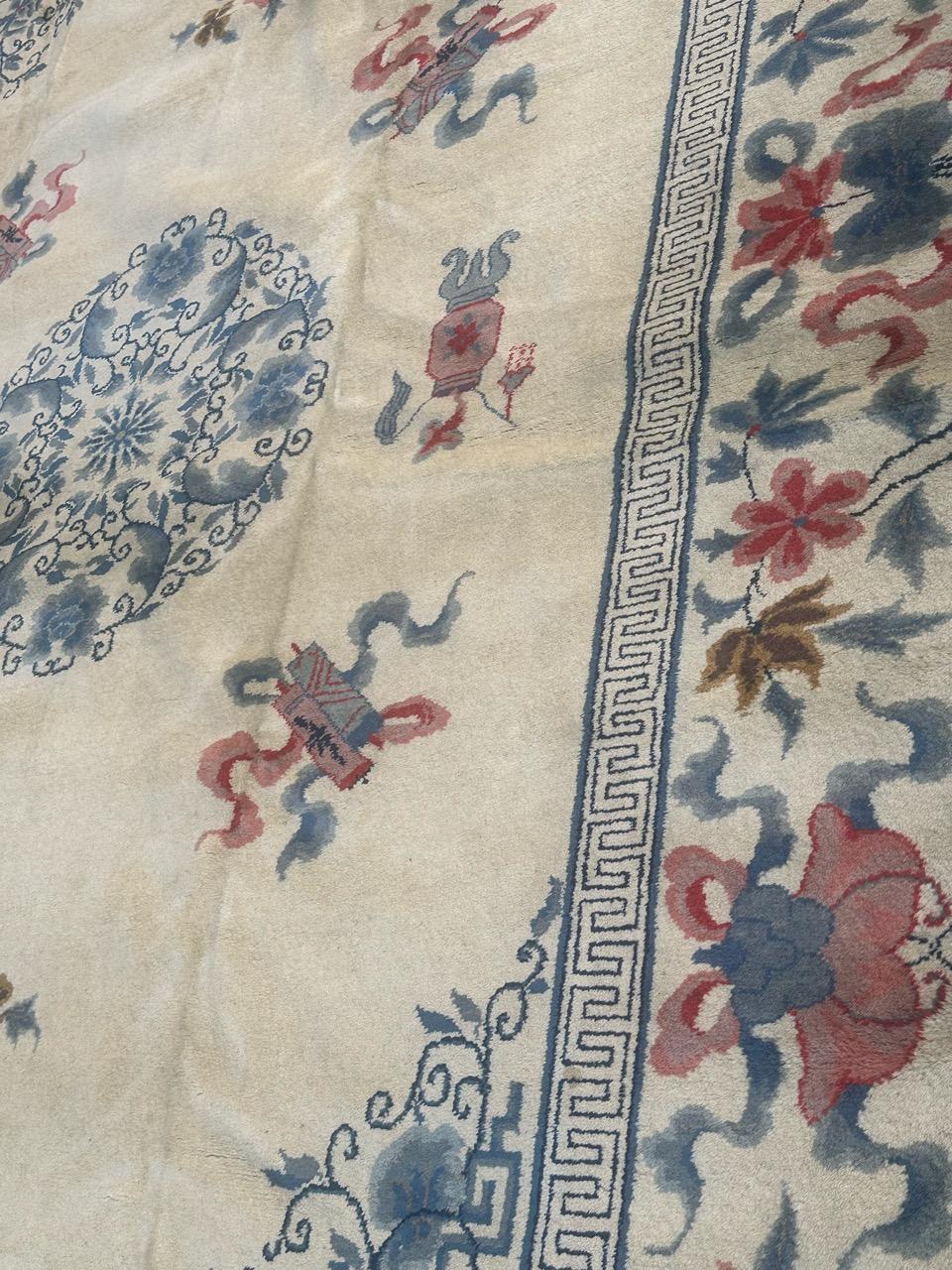 Nice mid century Chinese art deco rug For Sale 5