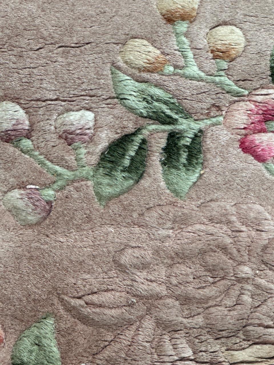 Noué à la main Beau tapis art déco chinois du milieu du siècle dernier en vente