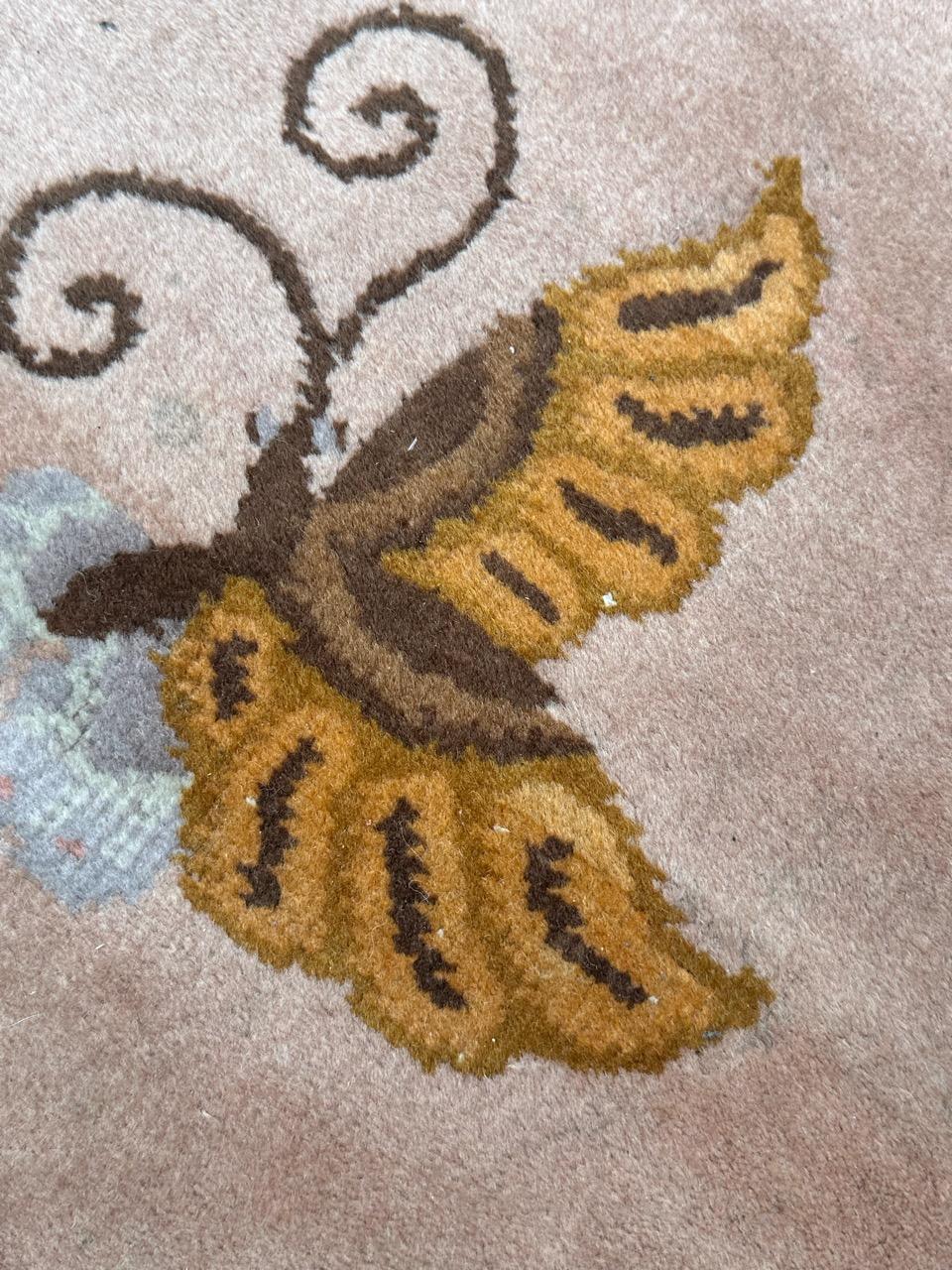 Nice mid century Chinese art deco rug For Sale 1