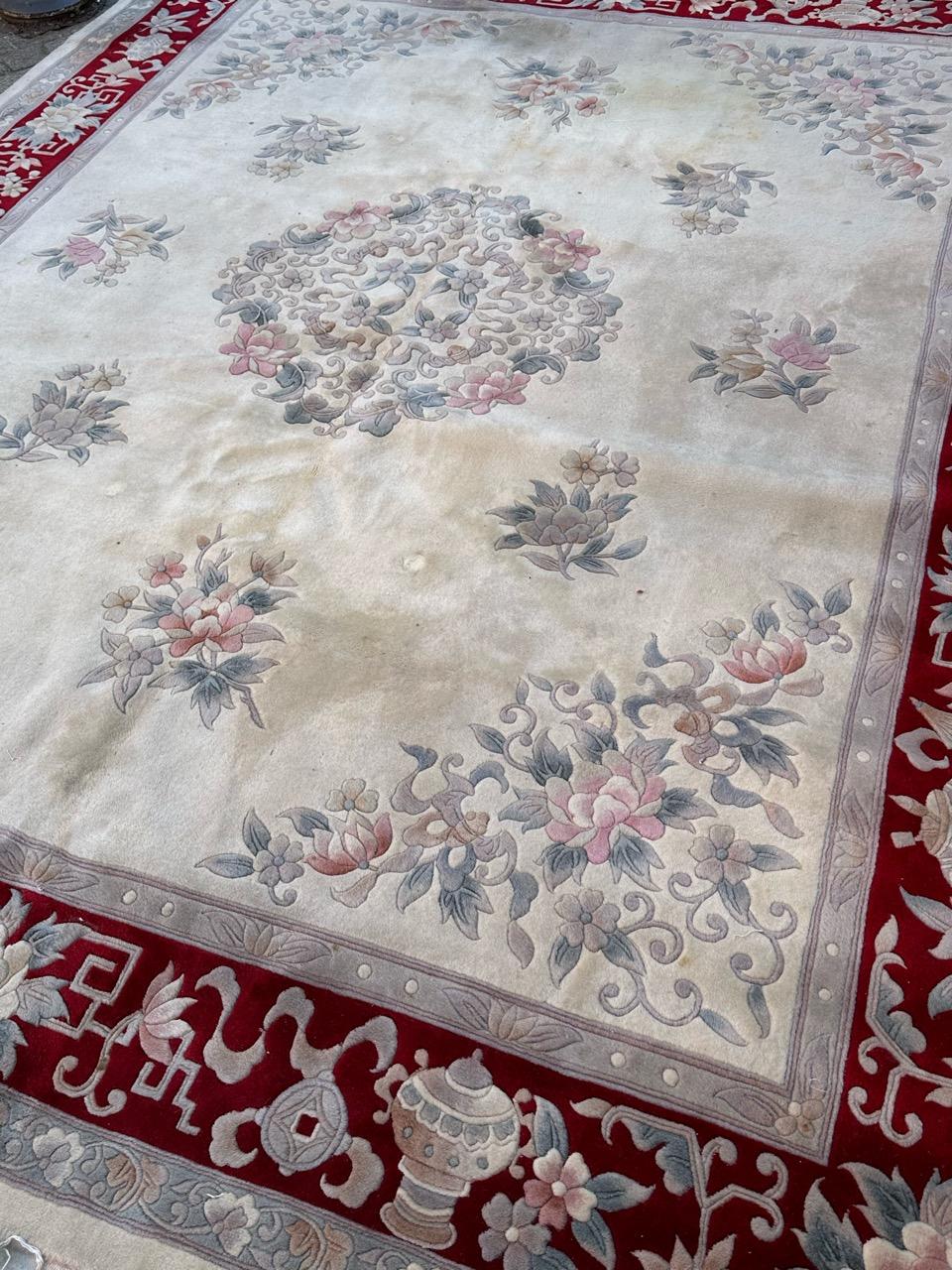 Nice mid century Chinese art deco rug For Sale 2