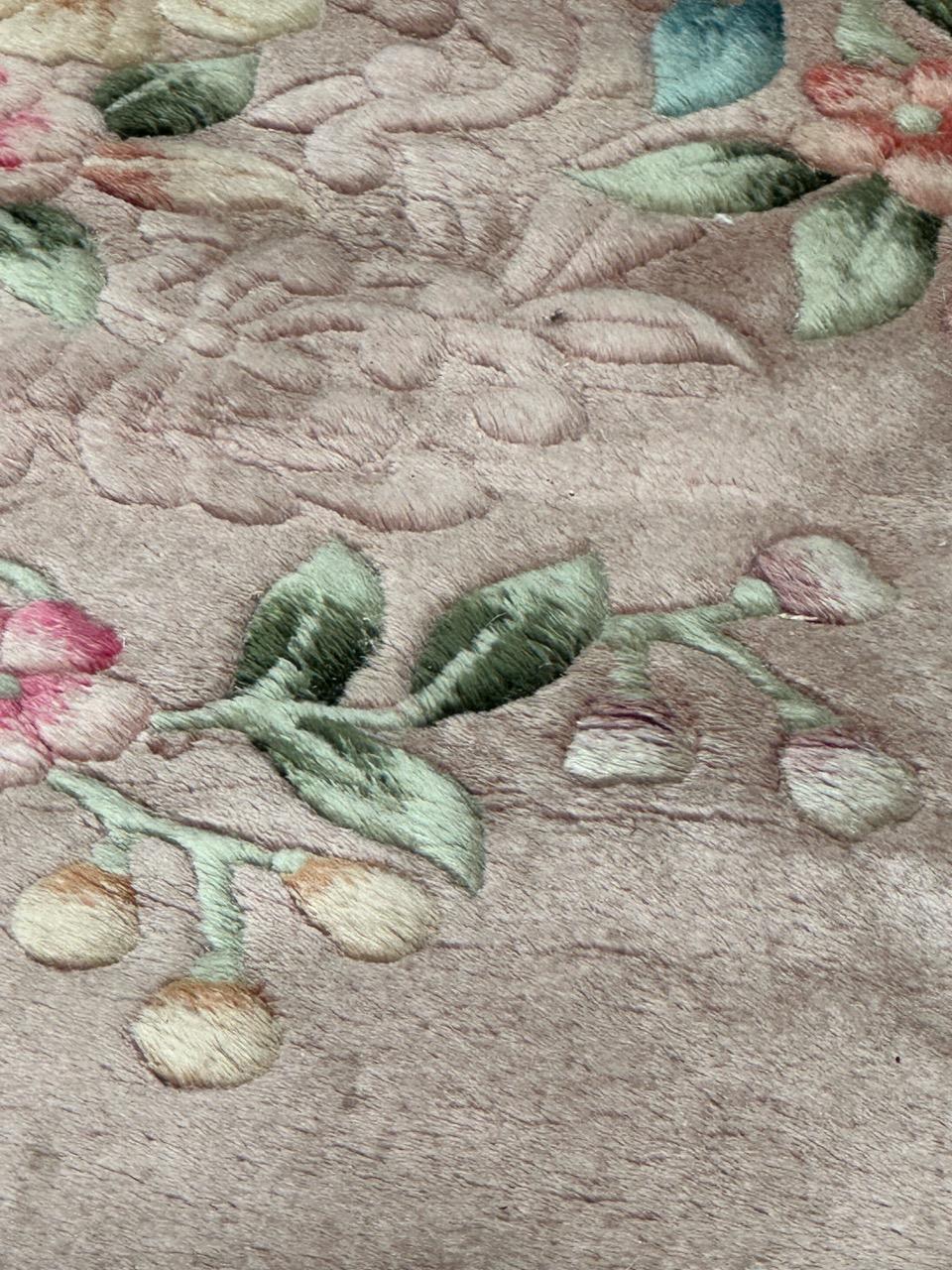 Beau tapis art déco chinois du milieu du siècle dernier en vente 1
