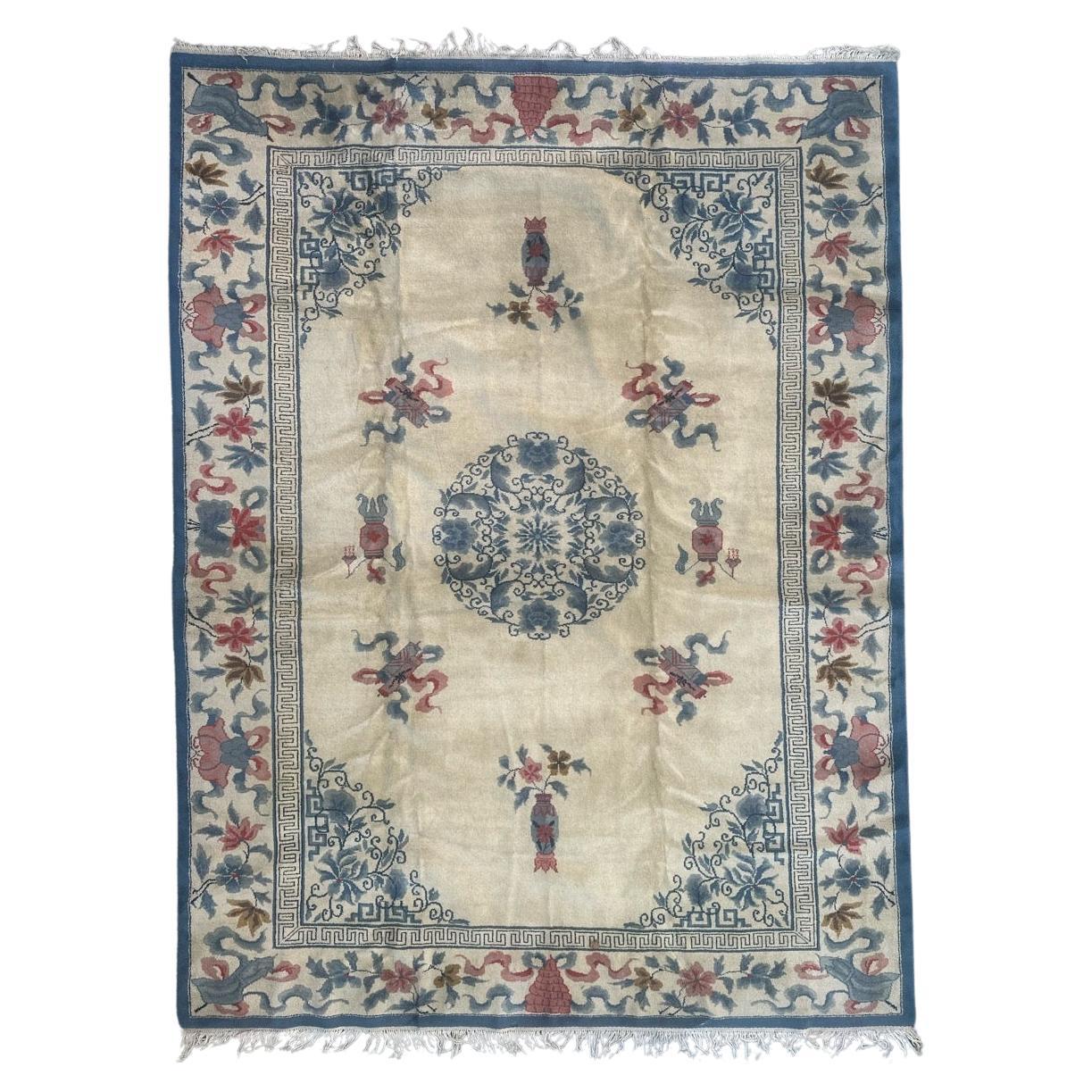 Nice mid century Chinese art deco rug