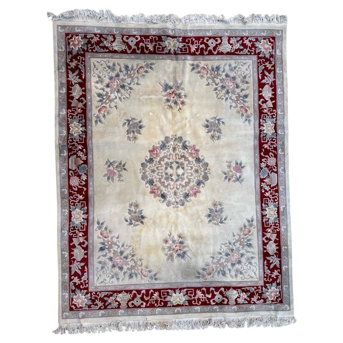 Nice mid century Chinese art deco rug
