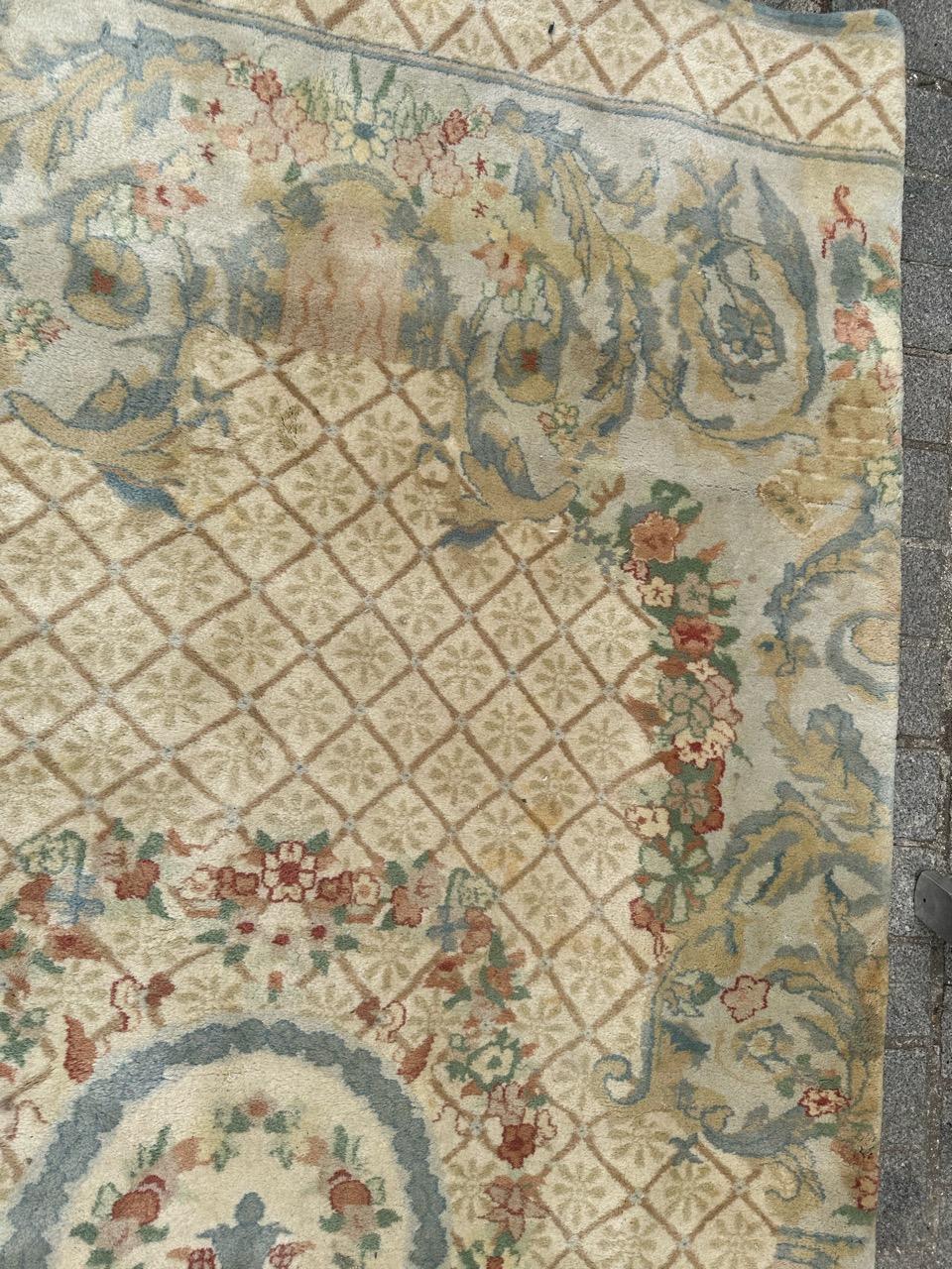 Bel tappeto CNA Savonnerie di metà secolo, ridotto in vendita 3