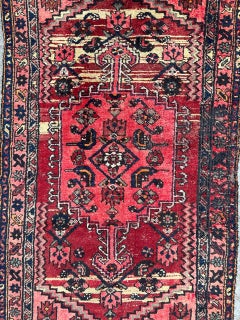 Nice mid century distressed Hamadan rug