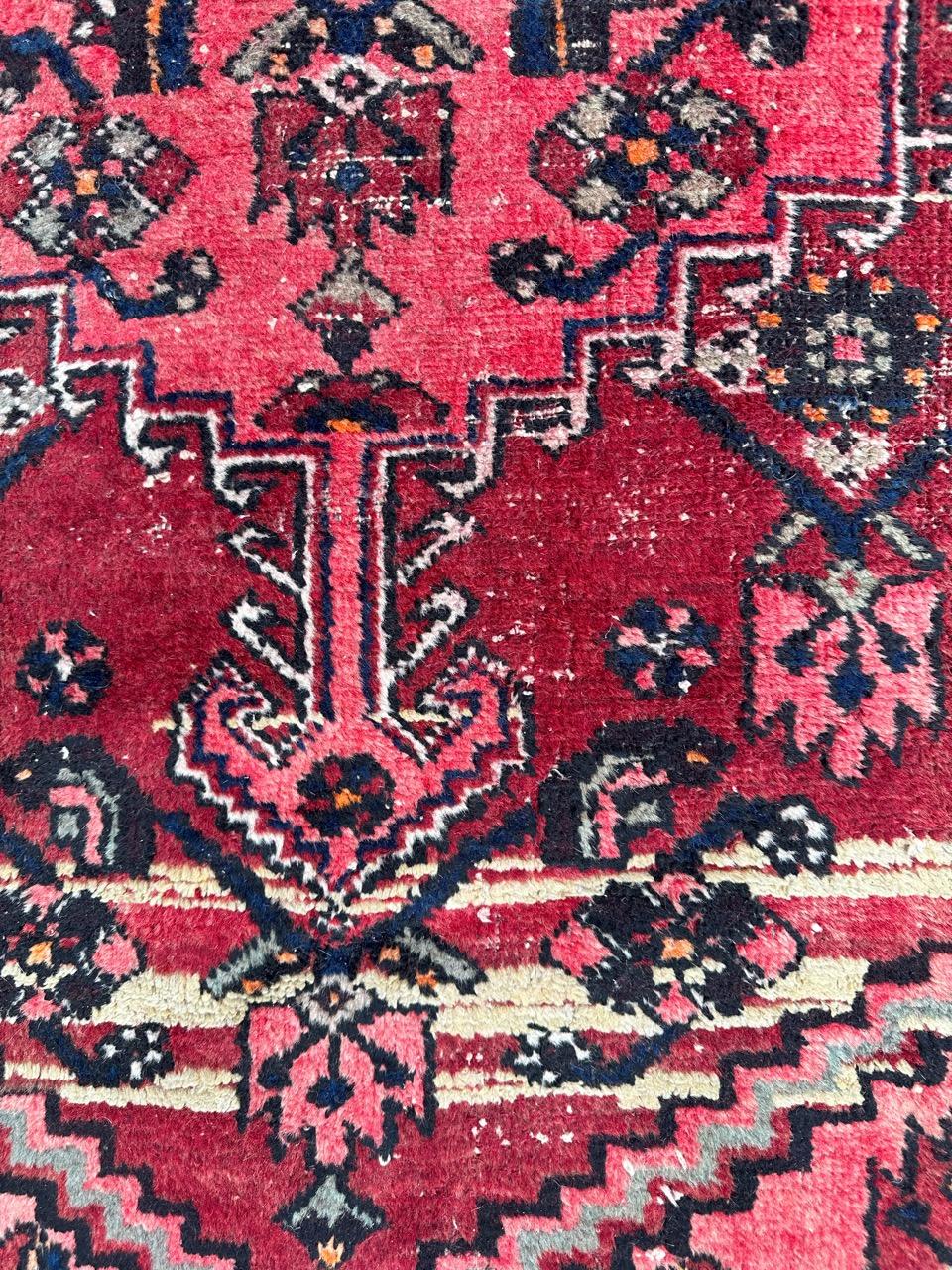Schöner Hamadan-Teppich aus der Mitte des Jahrhunderts (Wolle) im Angebot