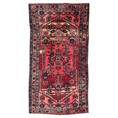 Nice mid century distressed Hamadan rug