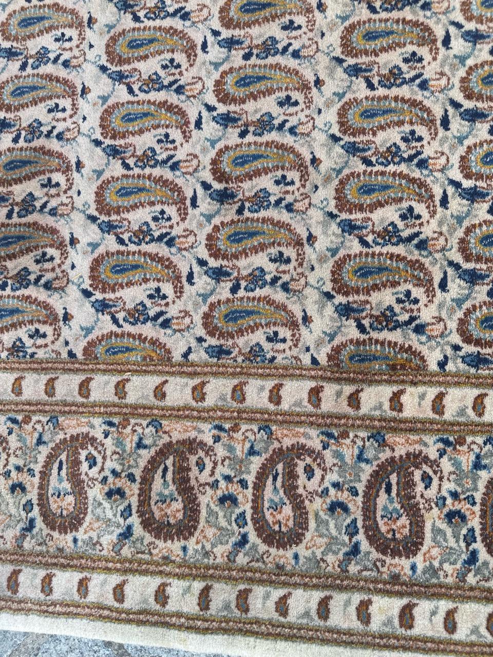 Bobyrug's Schöner Kashan-Teppich aus der Mitte des Jahrhunderts im Angebot 2