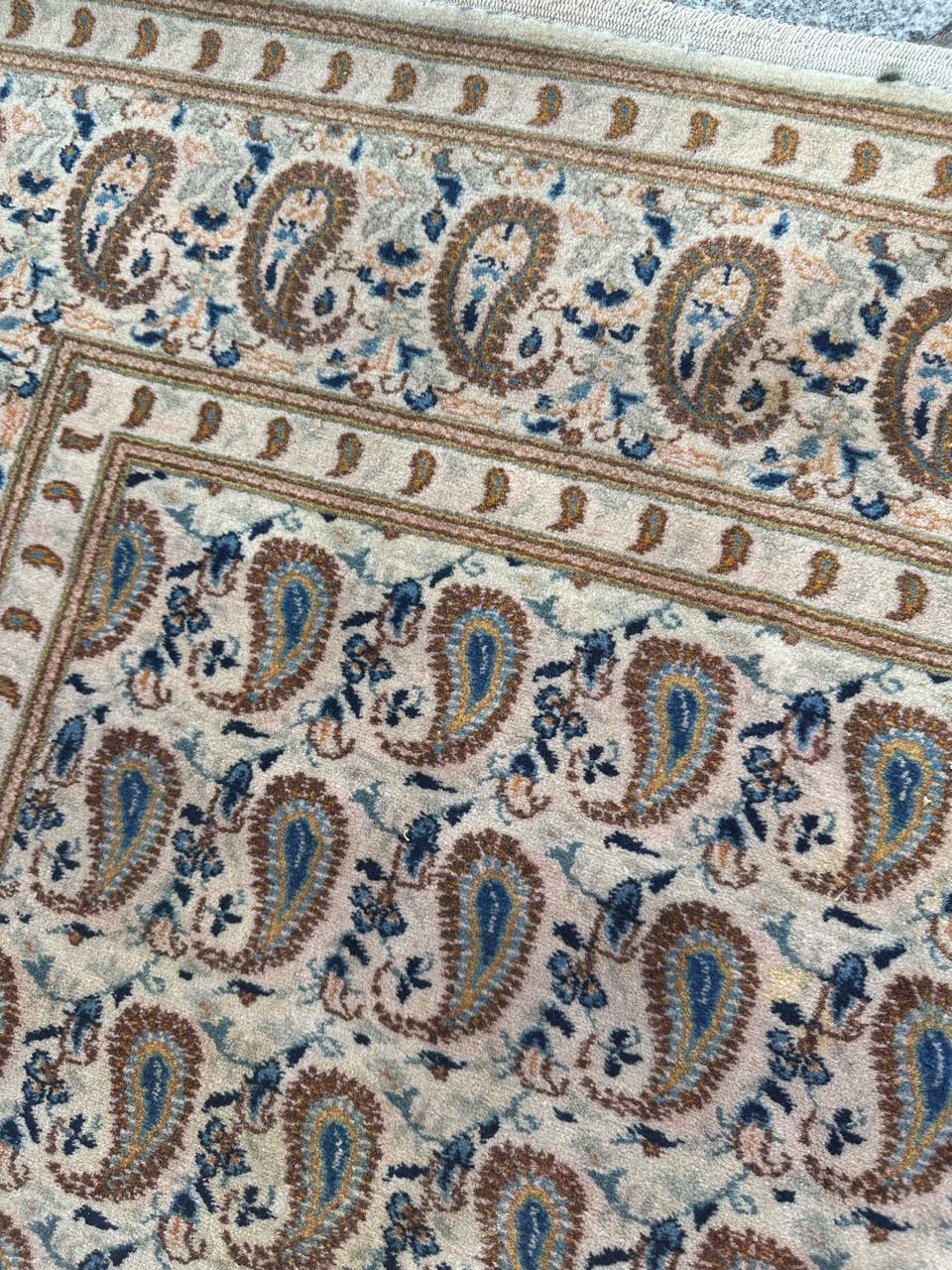 Bobyrug's Schöner Kashan-Teppich aus der Mitte des Jahrhunderts im Angebot 5