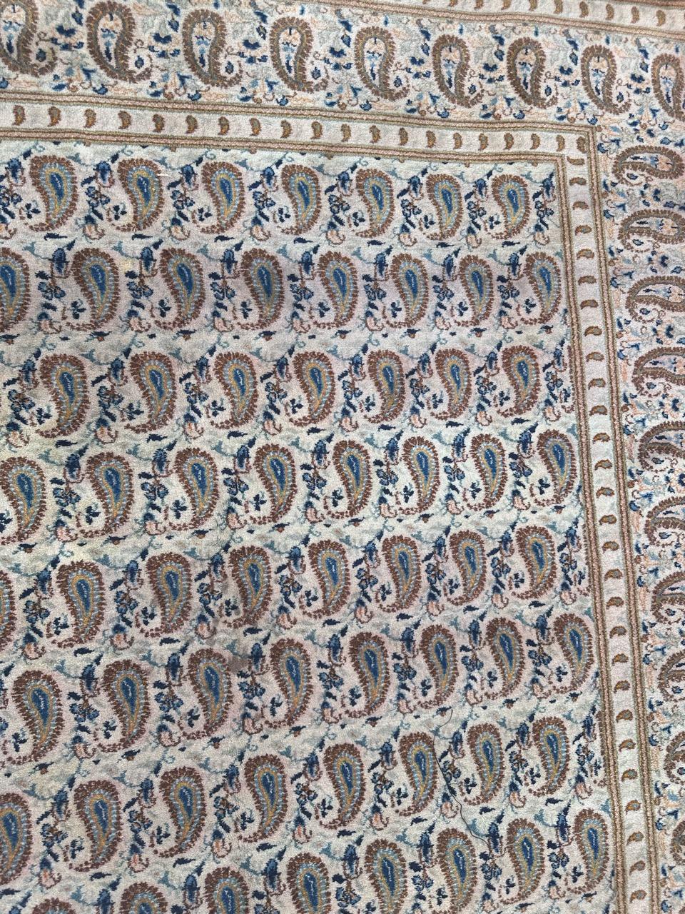 Bobyrug's Schöner Kashan-Teppich aus der Mitte des Jahrhunderts im Angebot 6