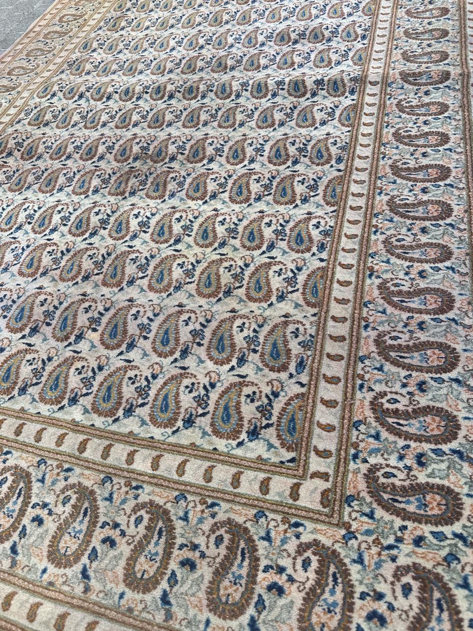 Bobyrug's Schöner Kashan-Teppich aus der Mitte des Jahrhunderts (Kaschan) im Angebot