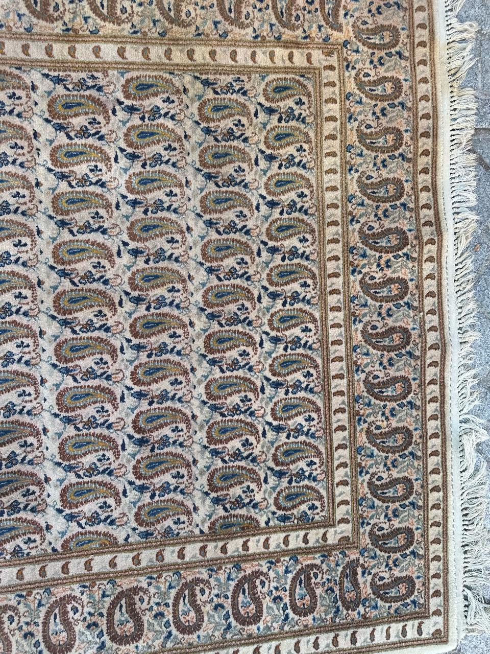 Bobyrug's Schöner Kashan-Teppich aus der Mitte des Jahrhunderts im Zustand „Gut“ im Angebot in Saint Ouen, FR