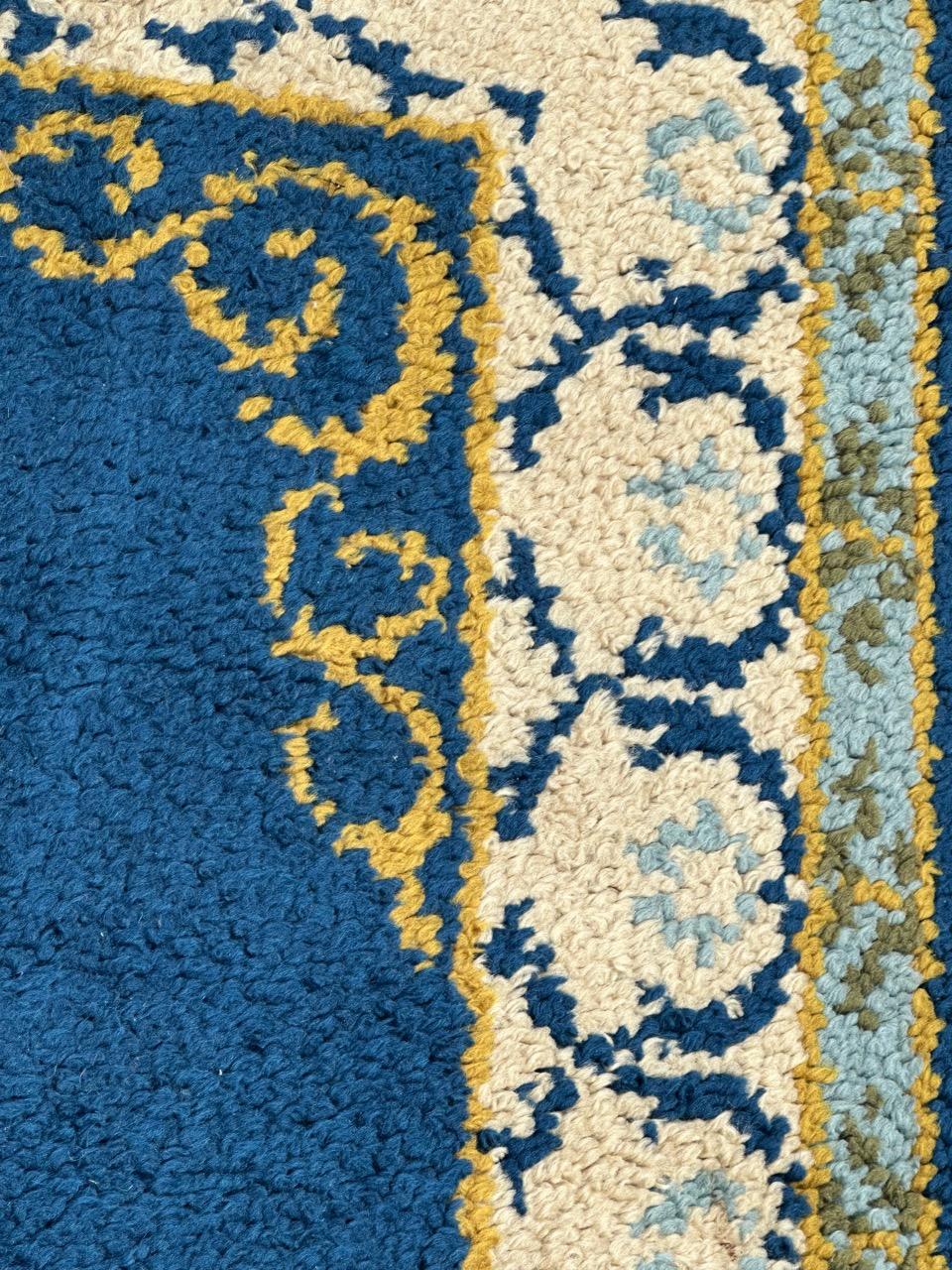 Schöner französischer Cogolin-Teppich aus der Mitte des Jahrhunderts (Handgeknüpft) im Angebot