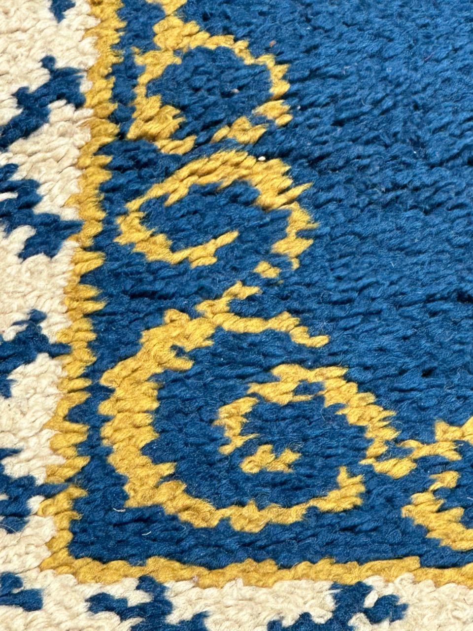 Schöner französischer Cogolin-Teppich aus der Mitte des Jahrhunderts (Wolle) im Angebot