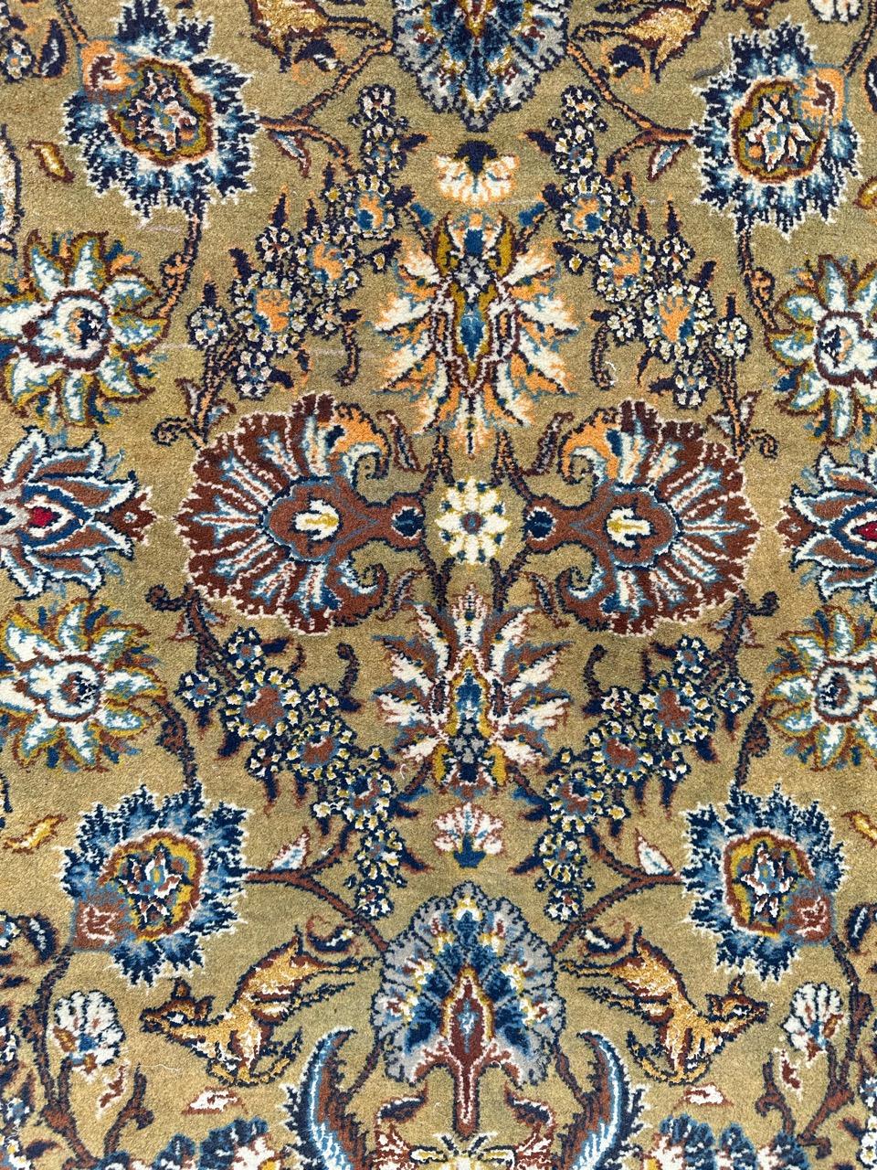 Bobyrug’s Nice mid century kashan rug  For Sale 2