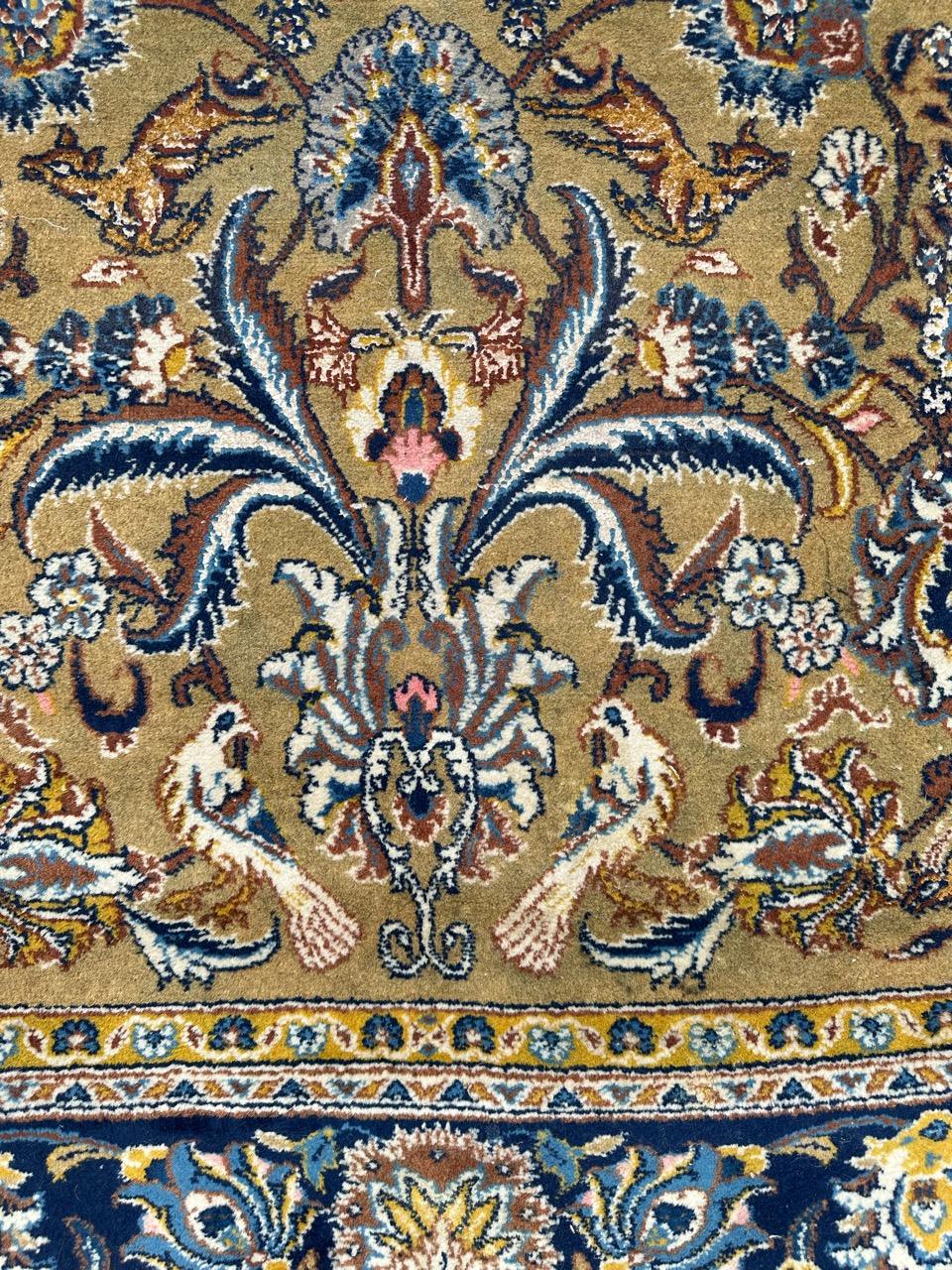 Bobyrug’s Nice mid century kashan rug  For Sale 8