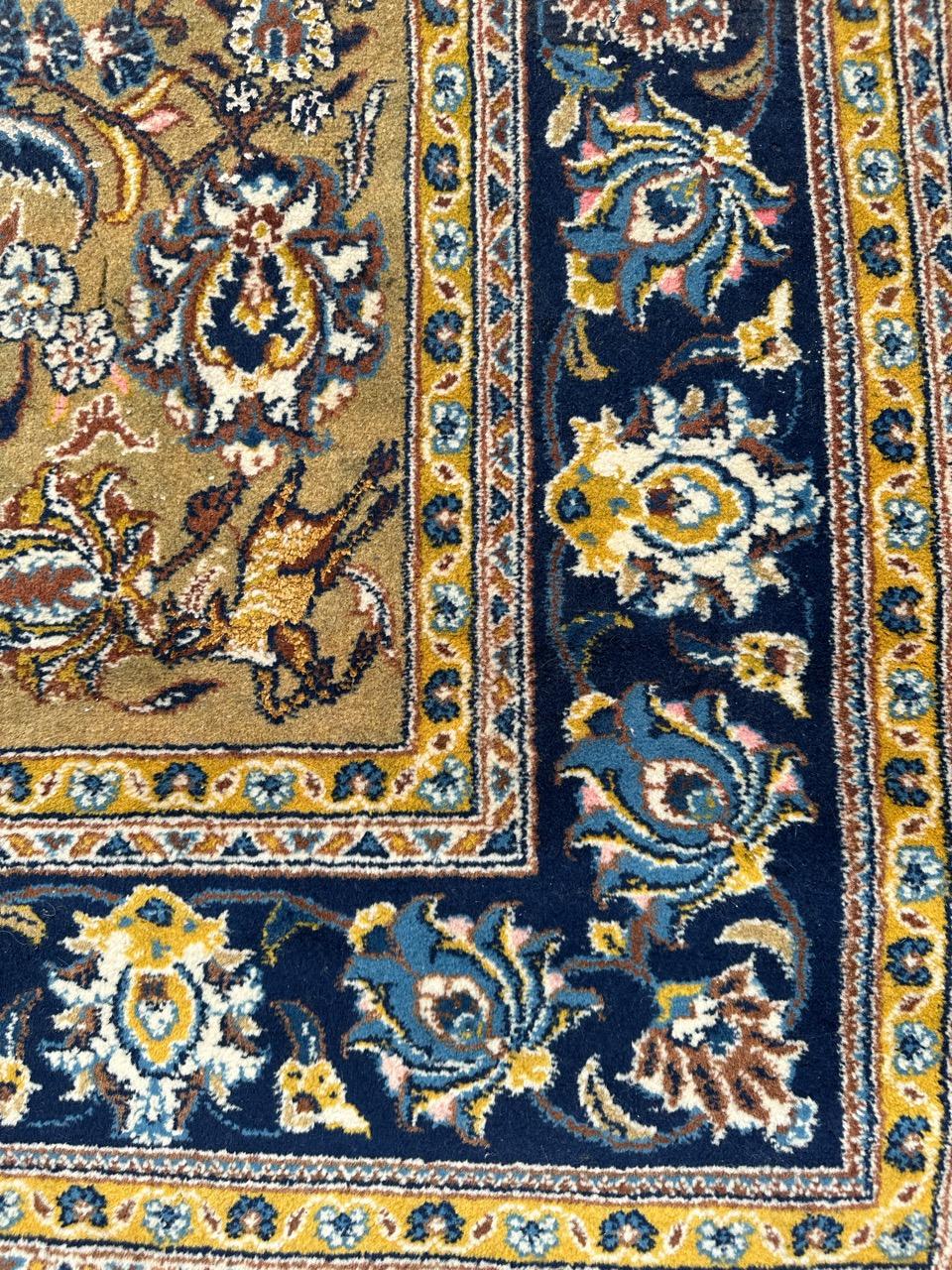 Bobyrug’s Nice mid century kashan rug  For Sale 9