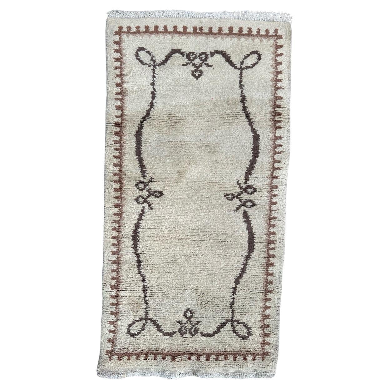 nice mid century Moroccan art deco design rug