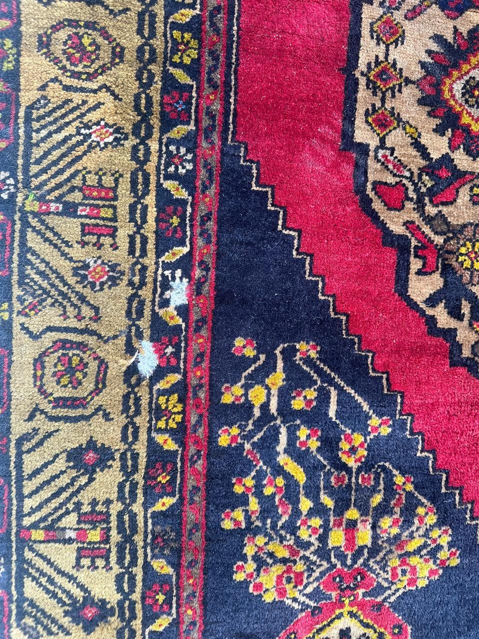 Wool Nice Mid Century Turkish konya rug For Sale