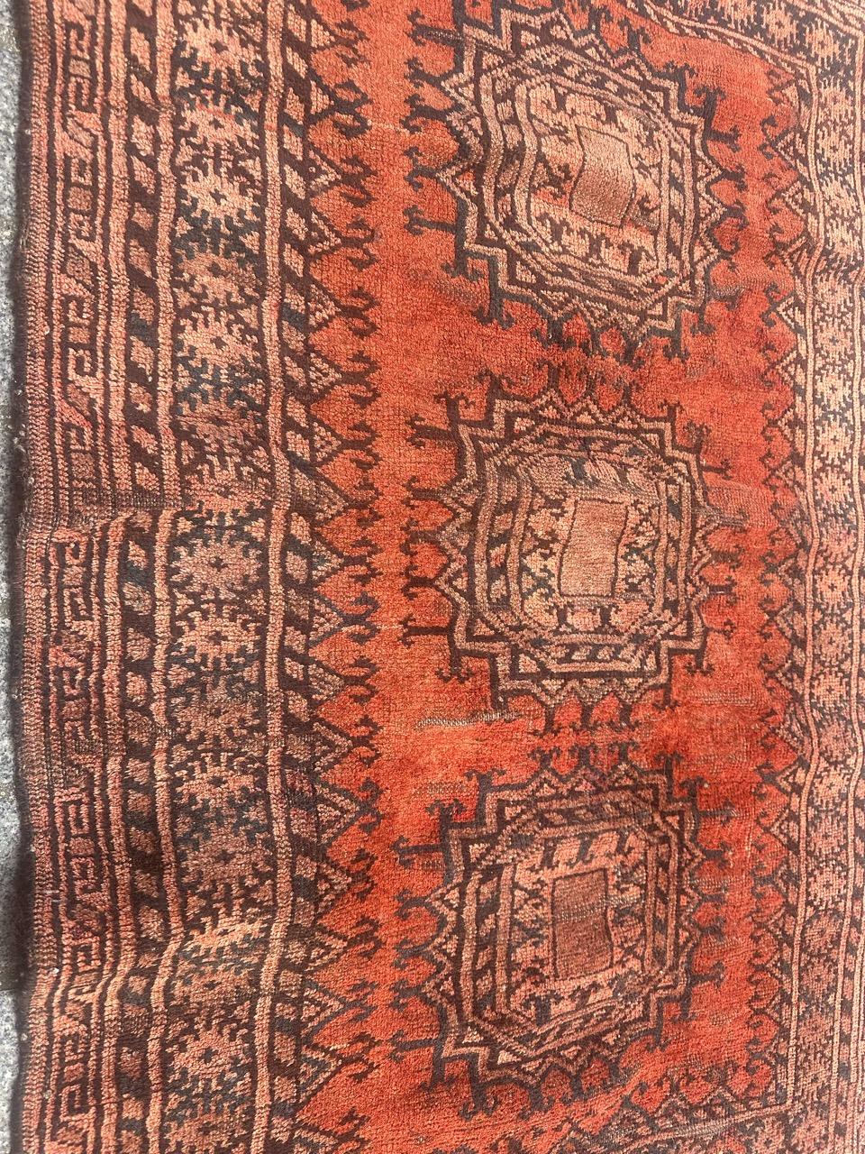 Nice mid century Turkmen rug  For Sale 5
