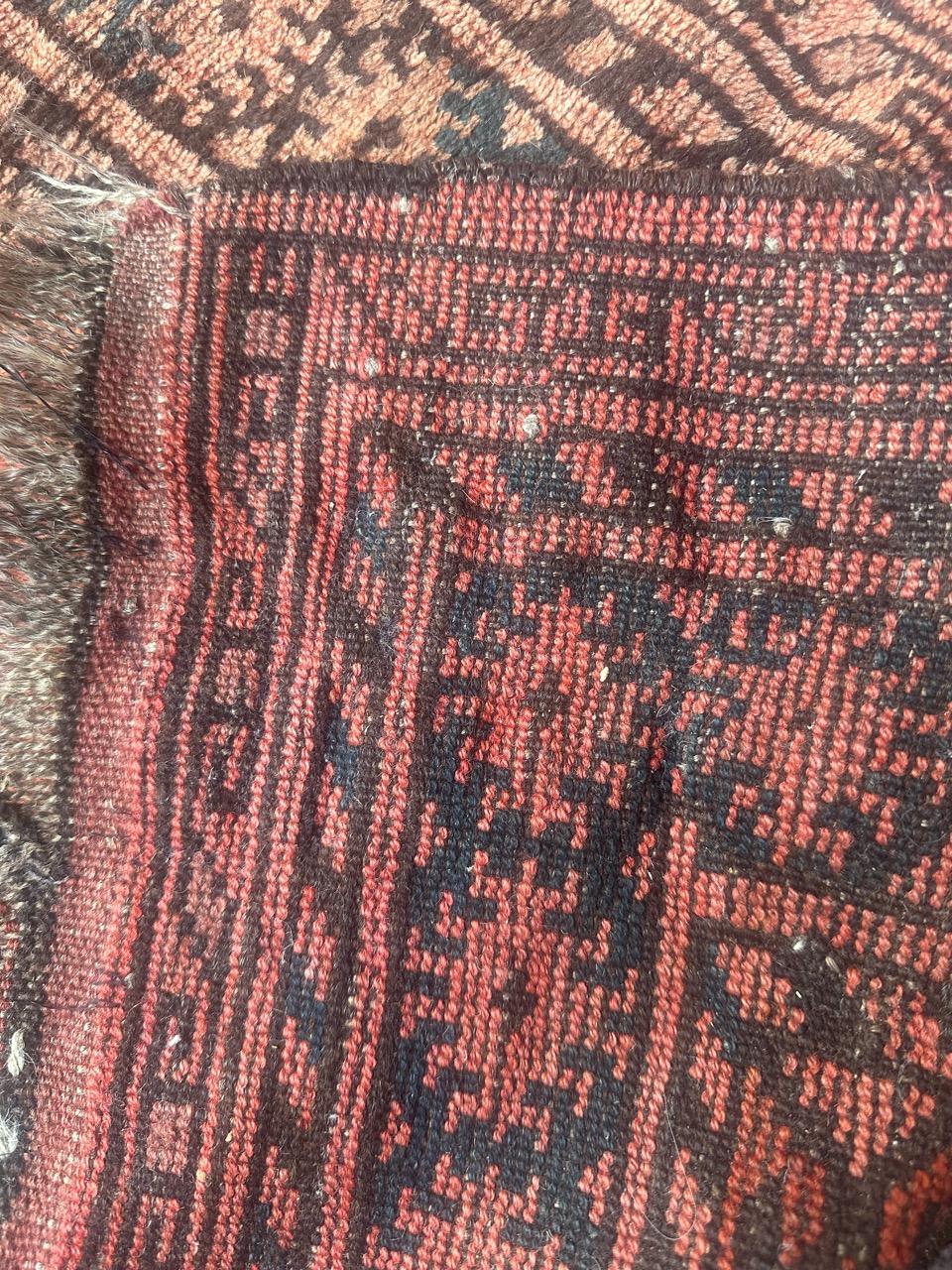 Nice mid century Turkmen rug  For Sale 11