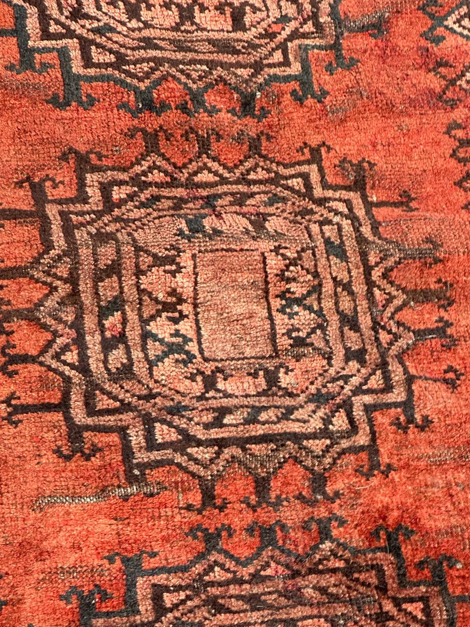 Tribal Nice mid century Turkmen rug  For Sale