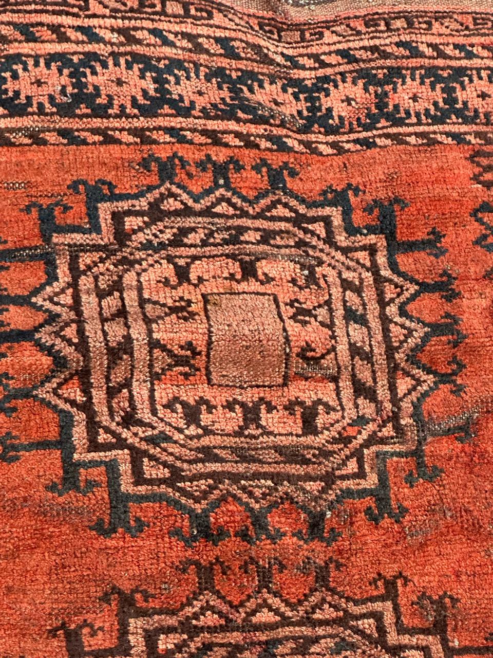 Afghan Nice mid century Turkmen rug  For Sale