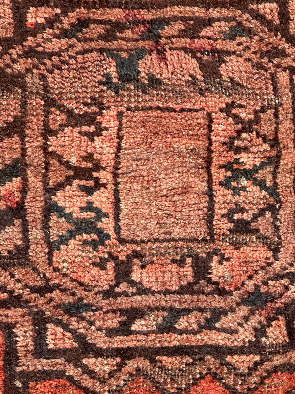 Nice mid century Turkmen rug  In Fair Condition For Sale In Saint Ouen, FR