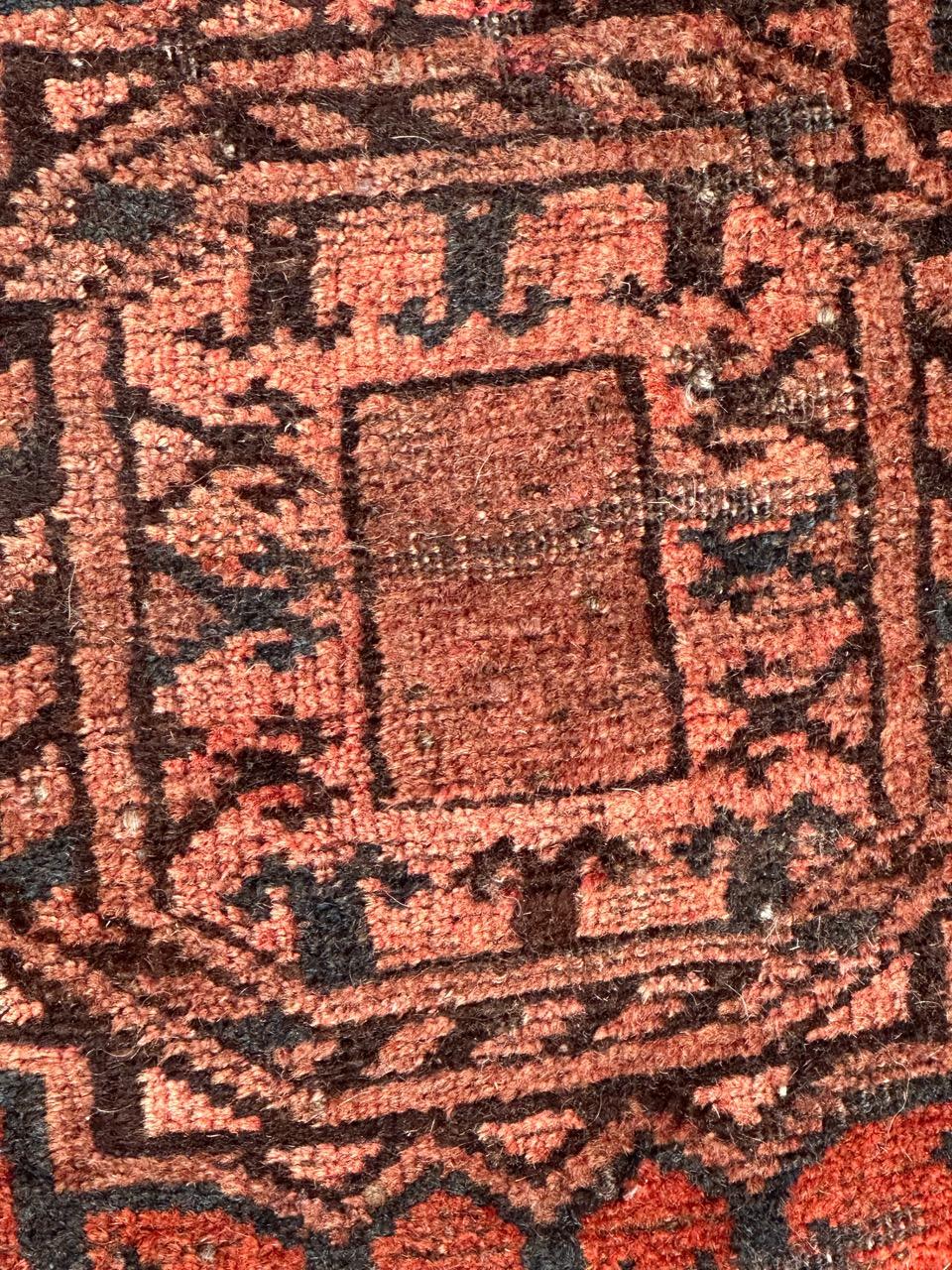 20th Century Nice mid century Turkmen rug  For Sale
