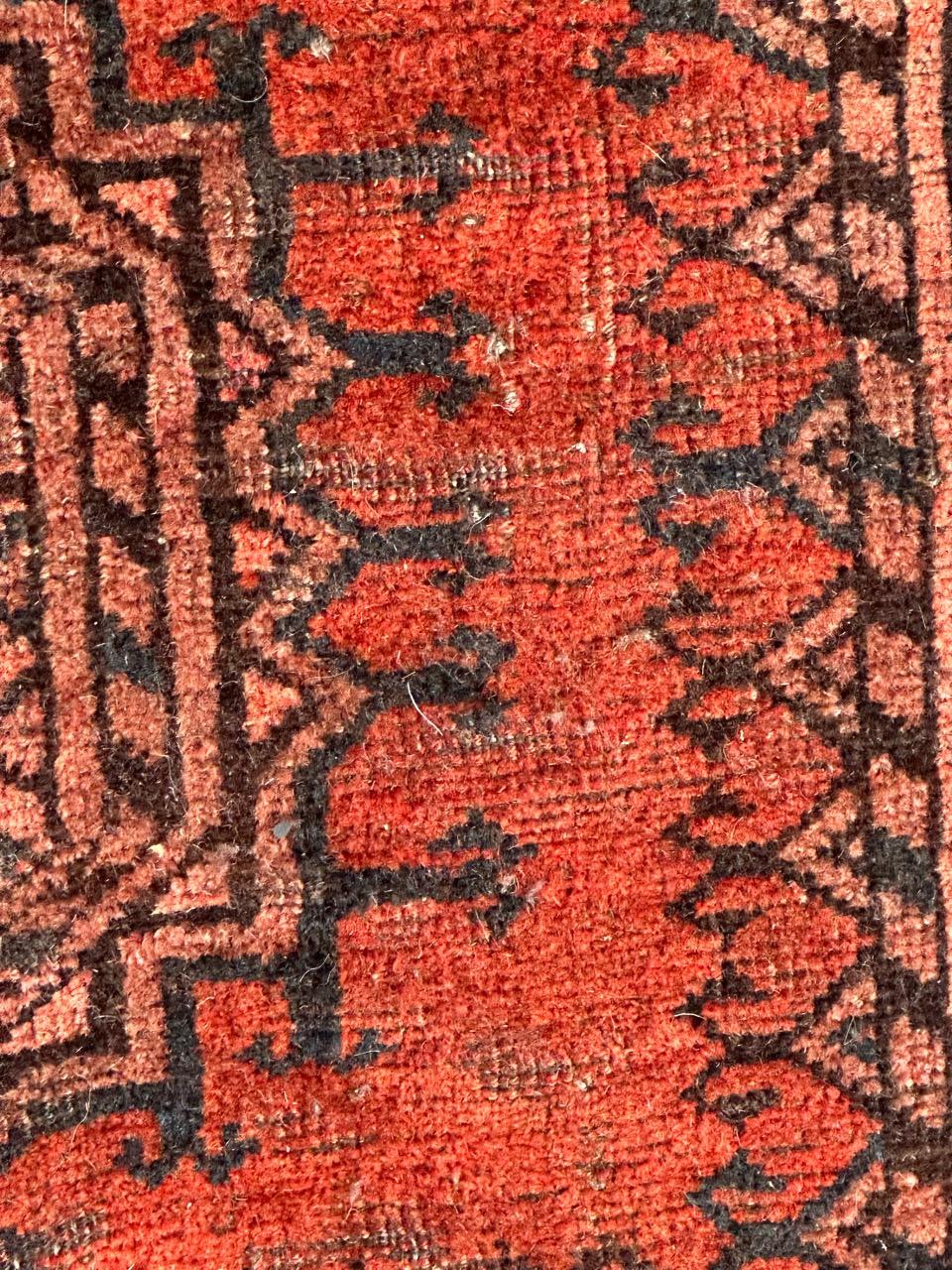 Wool Nice mid century Turkmen rug  For Sale