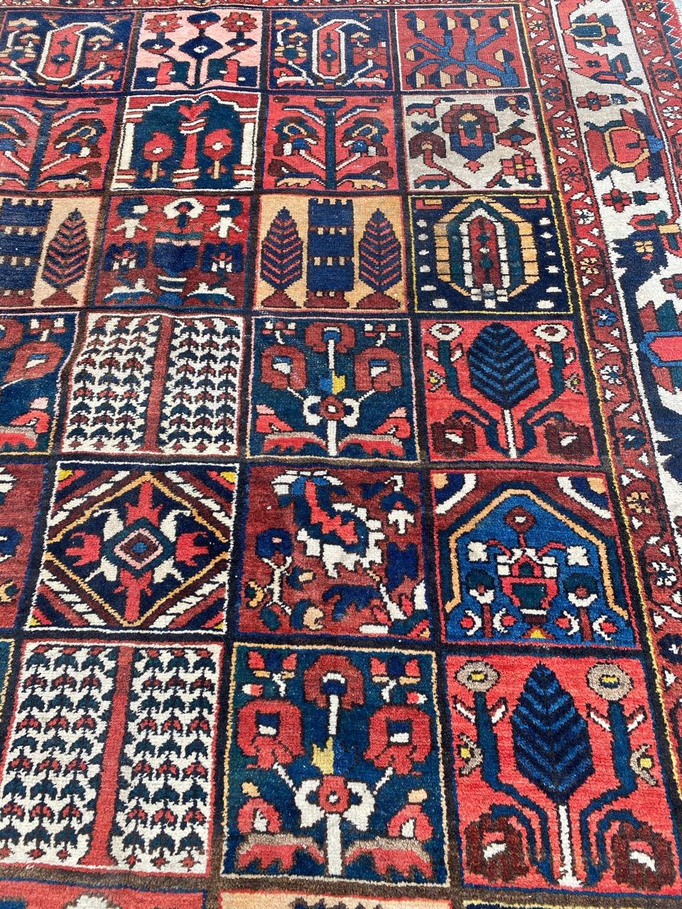 Asian Nice Midcentury Large Tribal Design Bakhtiar Rug For Sale