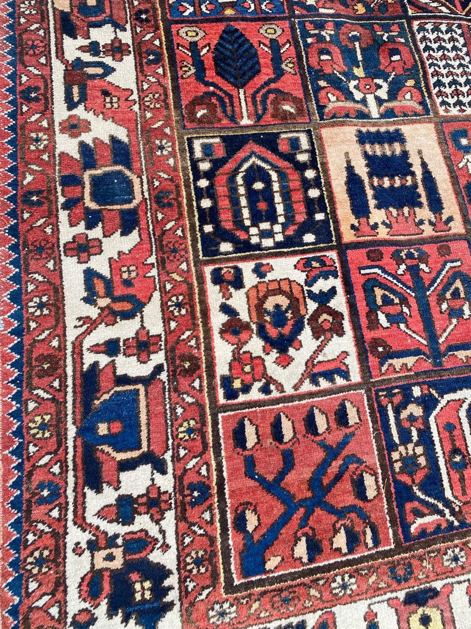 20th Century Nice Midcentury Large Tribal Design Bakhtiar Rug For Sale