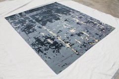 Nice Modern Abstract Design Knotted Rug