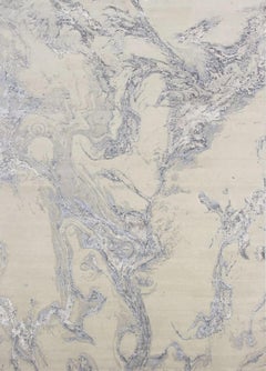 Nice Modern Abstract Design Knotted Rug
