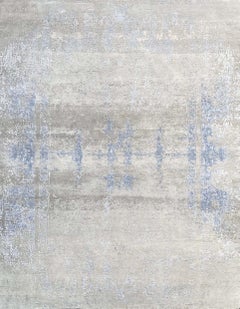 Nice Modern Abstract Design Knotted Rug