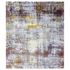 Nice Modern Abstract Design Knotted Rug