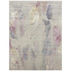 Nice Modern Abstract Design Knotted Rug