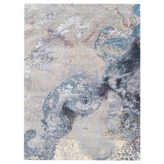 Nice Modern Abstract Design Knotted Rug