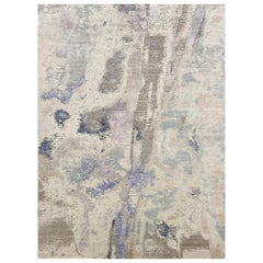 Nice Modern Abstract Design Knotted Rug