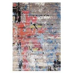 Nice Modern and Abstract Design Silk Rug