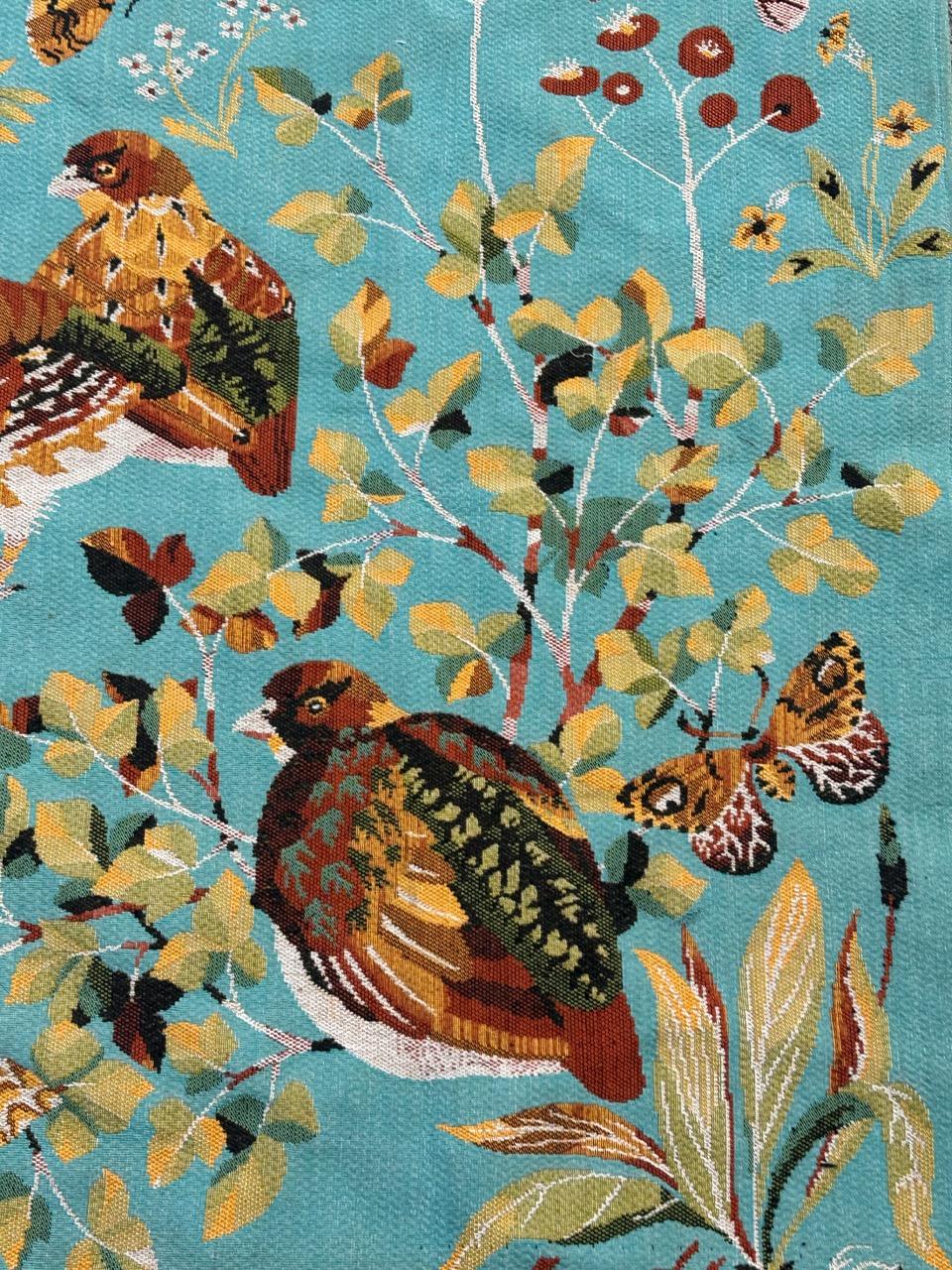 Schöner moderner französischer Jacquard-Wandteppich im Aubusson-Stil von 