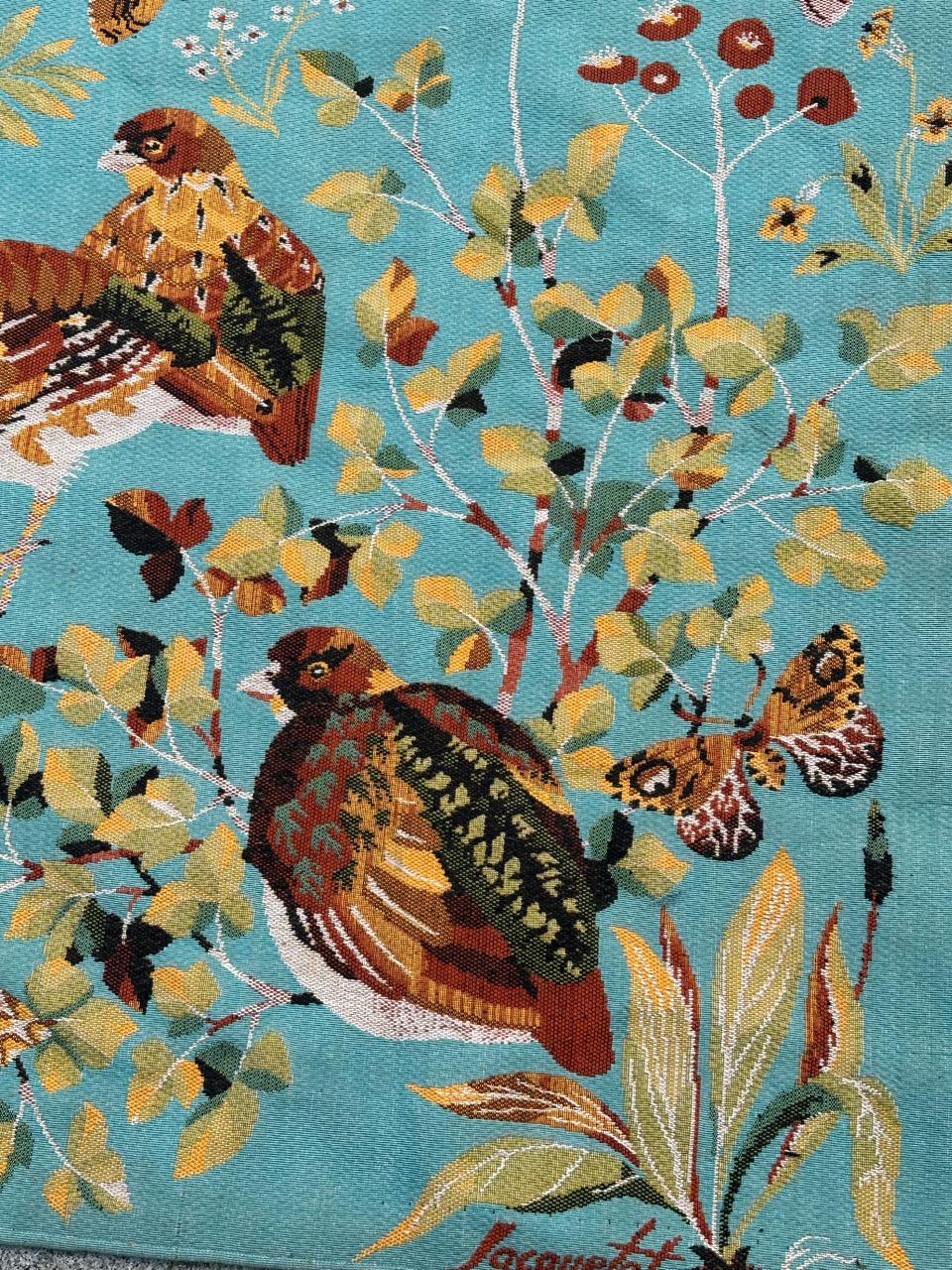 Schöner moderner französischer Jacquard-Wandteppich im Aubusson-Stil von 