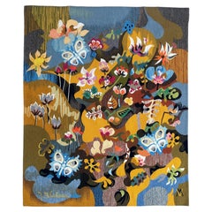 Nice modern French Aubusson Tapestry by Bluteau "matinal"
