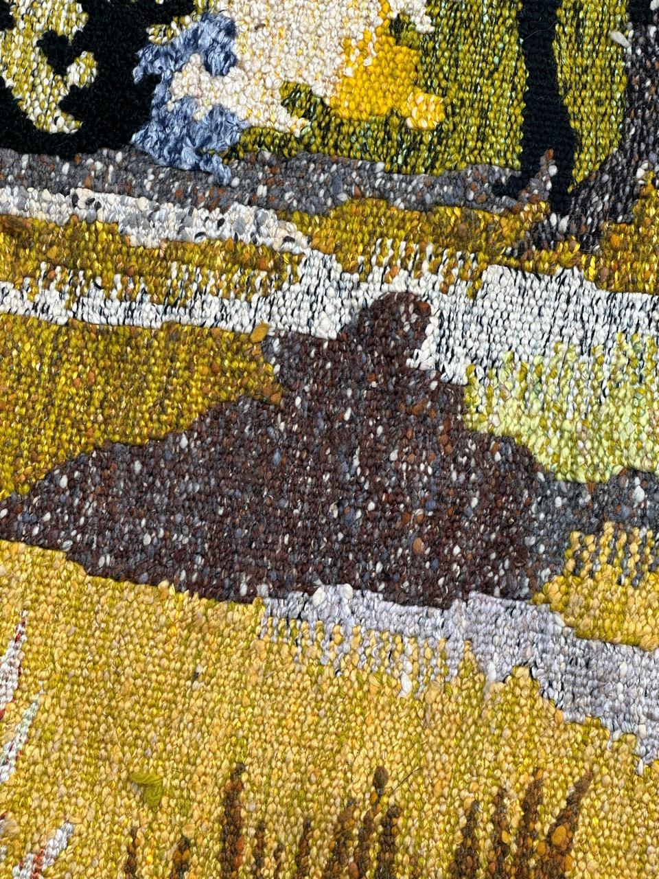 Nice modern French Aubusson Tapestry by « Gemmanick » 3