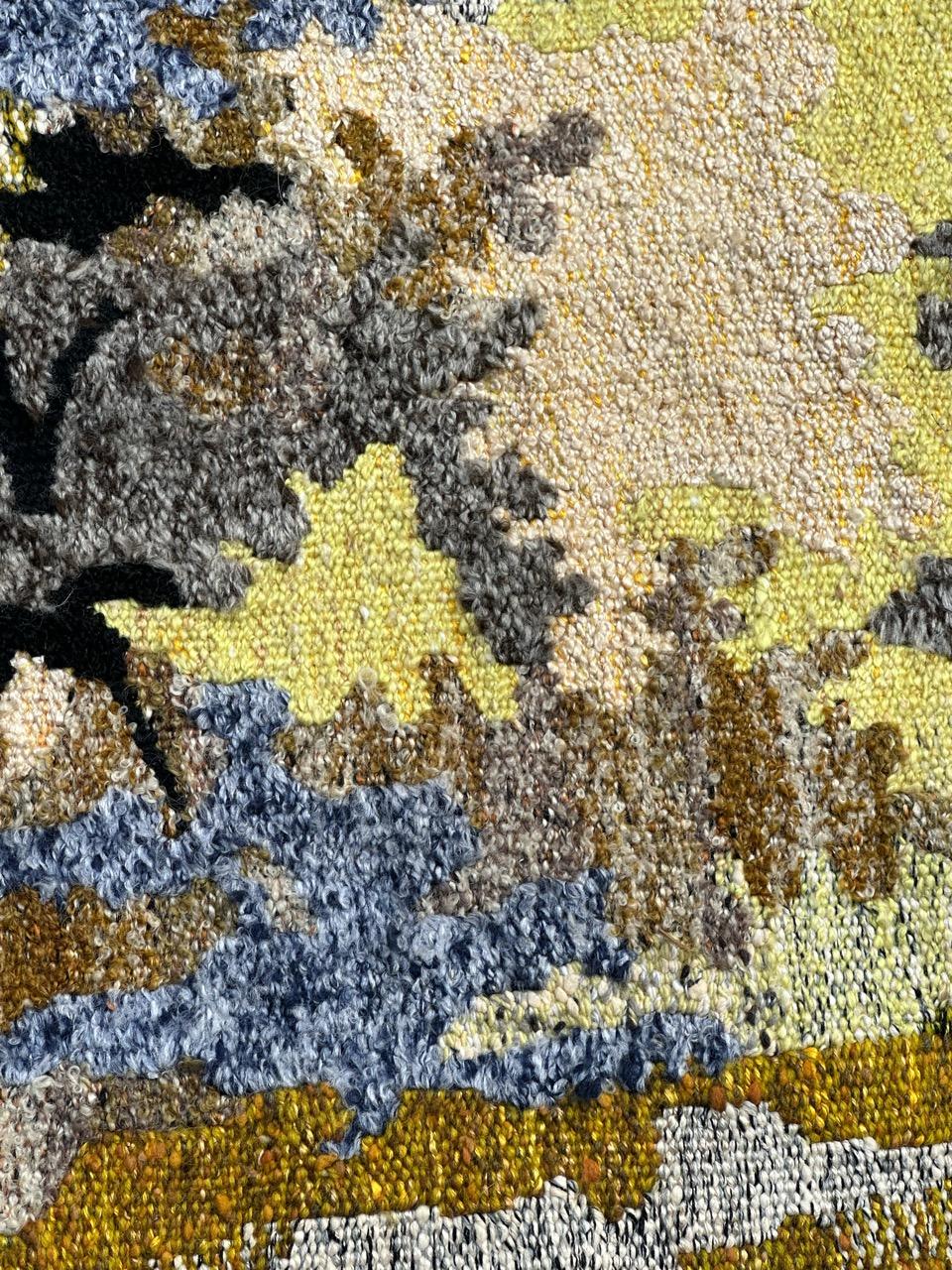 20th Century Nice modern French Aubusson Tapestry by « Gemmanick »