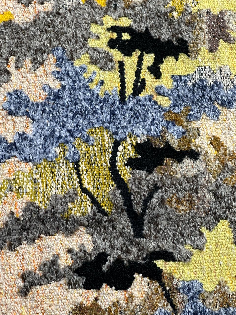 Wool Nice modern French Aubusson Tapestry by « Gemmanick »