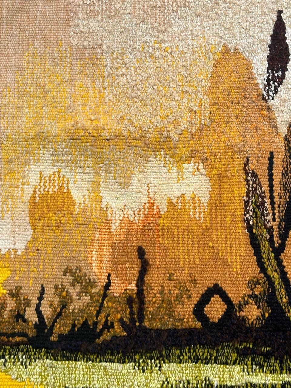 Schöner moderner französischer Aubusson-Wandteppich von 
