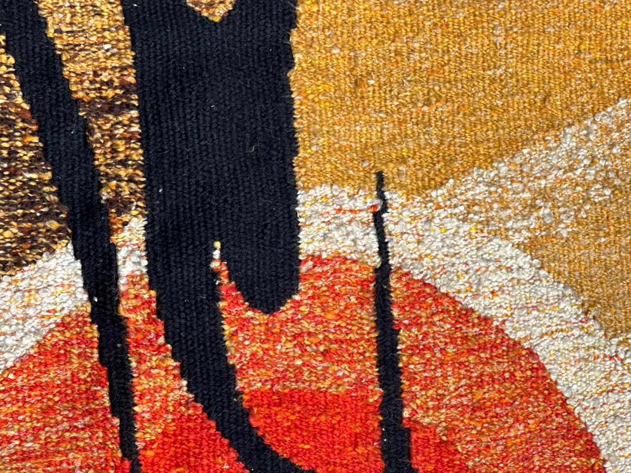 Nice modern French Aubusson Tapestry by « Lartigaud » For Sale 4