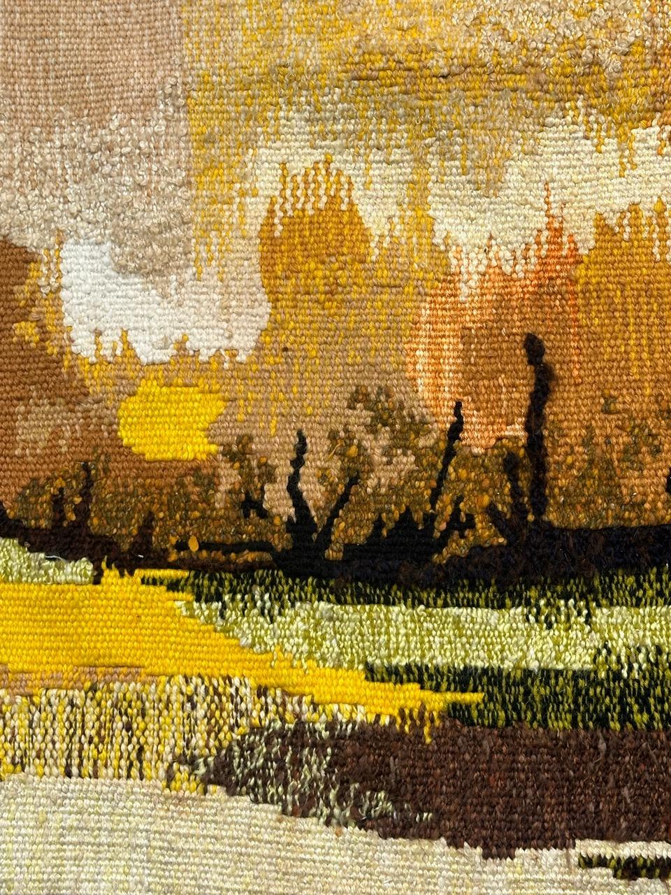 Schöner moderner französischer Aubusson-Wandteppich von 
