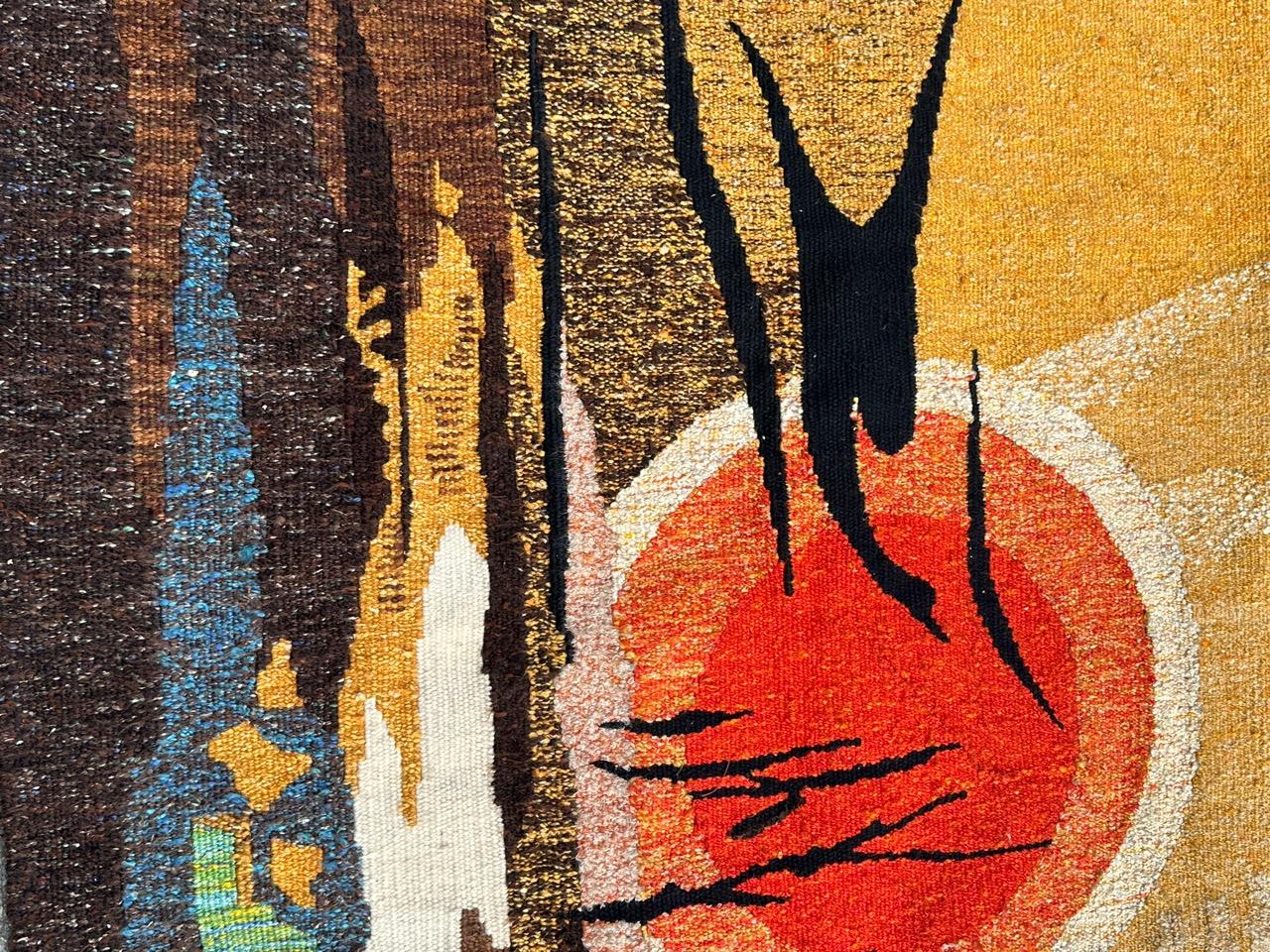 Nice modern French Aubusson Tapestry by « Lartigaud » For Sale 6